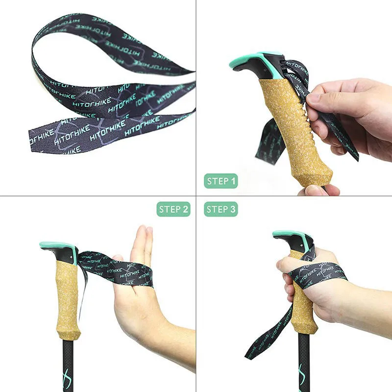 195g/pc Carbon Fiber Trekking Pole Nordic Walking Stick