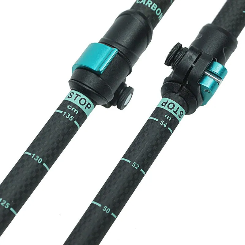 195g/pc Carbon Fiber Trekking Pole Nordic Walking Stick