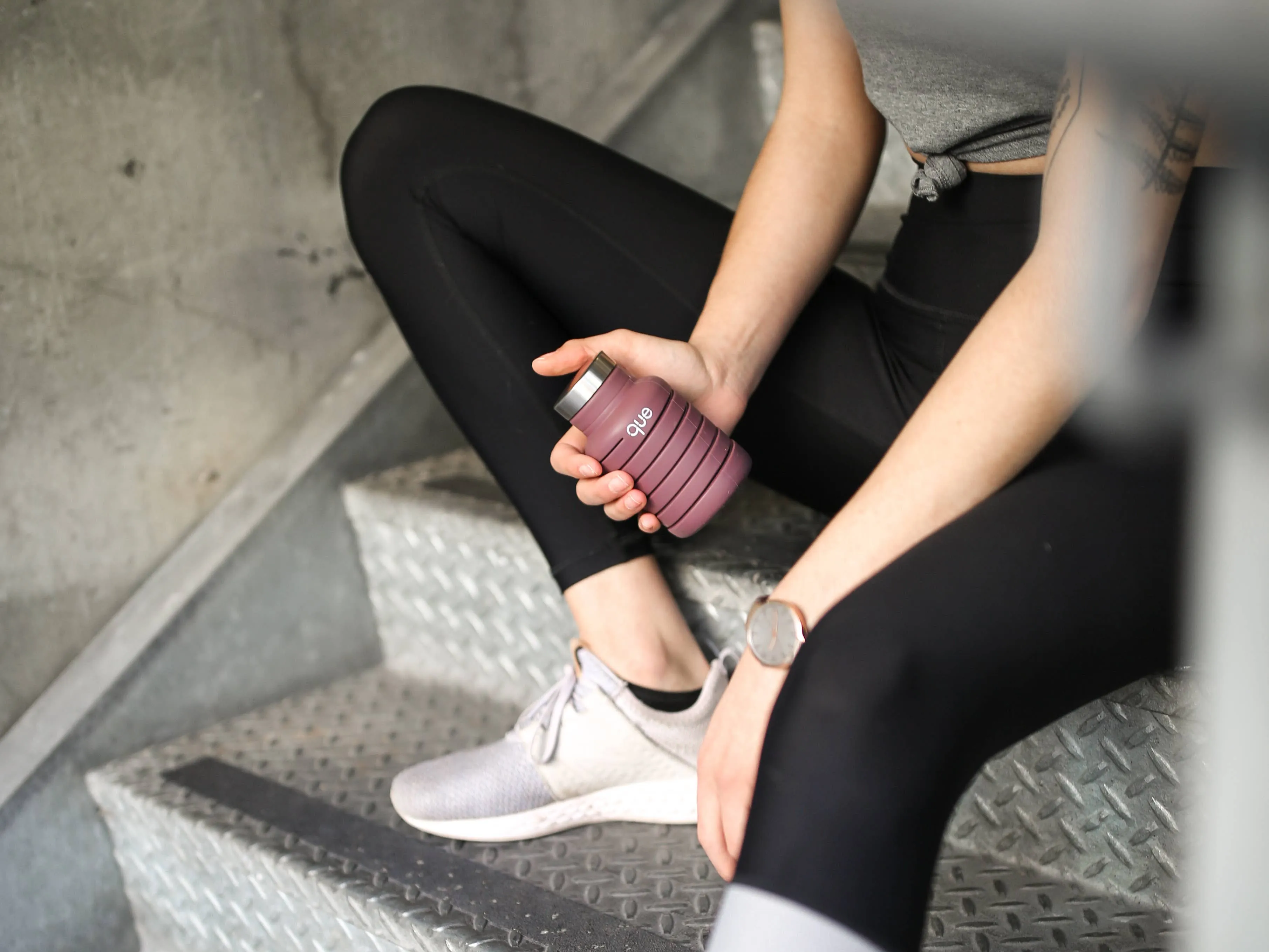 20oz Collapsible Water Bottle - Frozen Plum