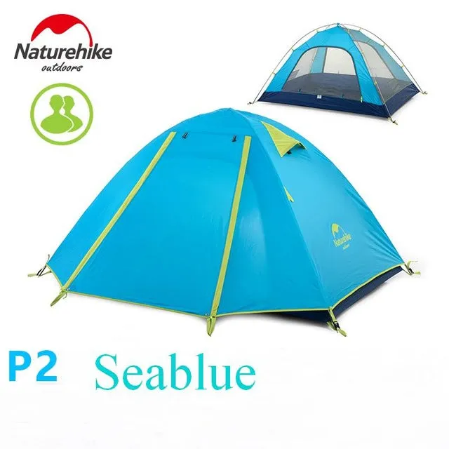 4 Person Coating Waterproof Double Layer Camping Tents