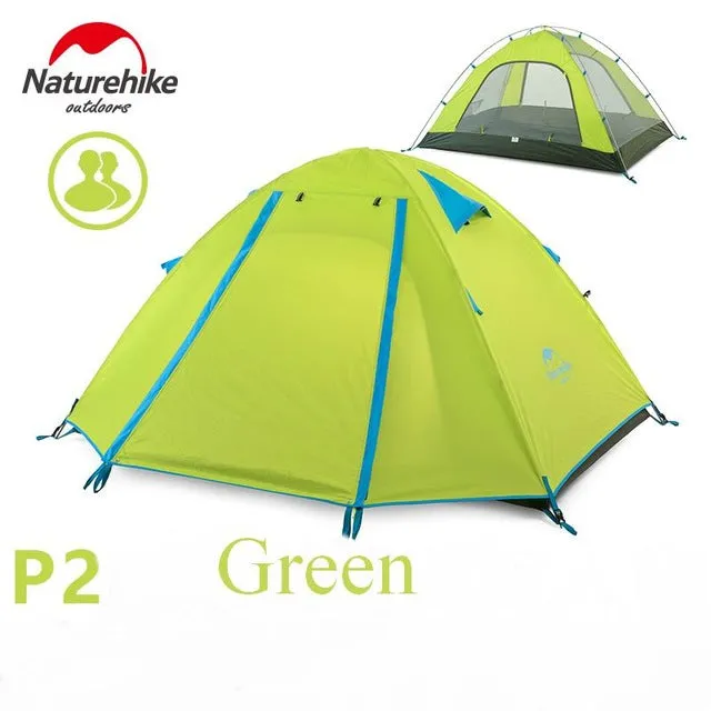 4 Person Coating Waterproof Double Layer Camping Tents