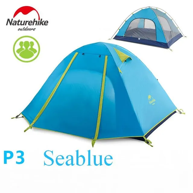 4 Person Coating Waterproof Double Layer Camping Tents