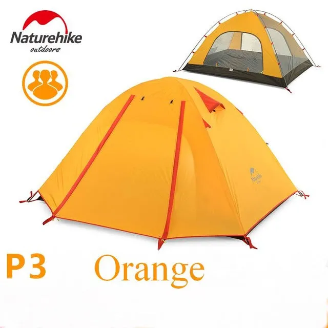4 Person Coating Waterproof Double Layer Camping Tents