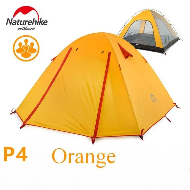 4 Person Coating Waterproof Double Layer Camping Tents