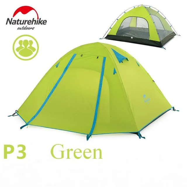 4 Person Coating Waterproof Double Layer Camping Tents