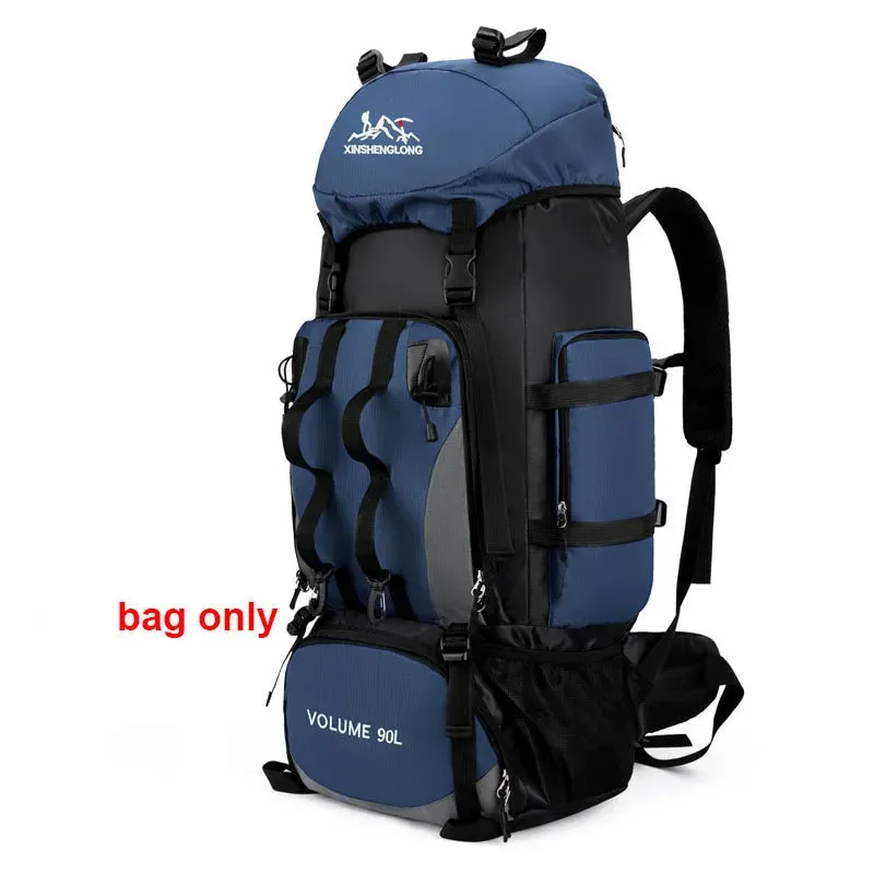90L Wasserdicht Wandern Camping Rucksack Trekking Tasche Rucksack Große Kapazität Reise Outdoor Sport Taschen Camping Ausrüstung Männer