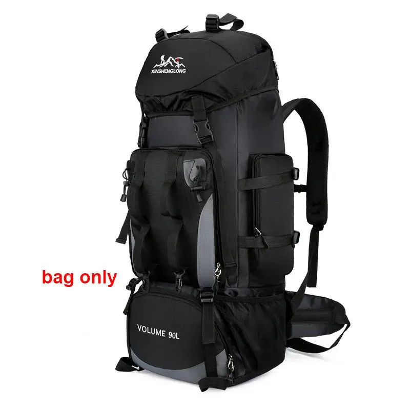 90L Wasserdicht Wandern Camping Rucksack Trekking Tasche Rucksack Große Kapazität Reise Outdoor Sport Taschen Camping Ausrüstung Männer
