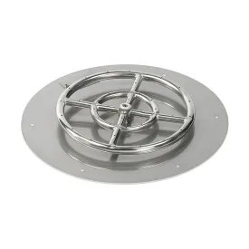 AFG - 18" Round Flat Burner Pan - SS-RFP-18-ASBL