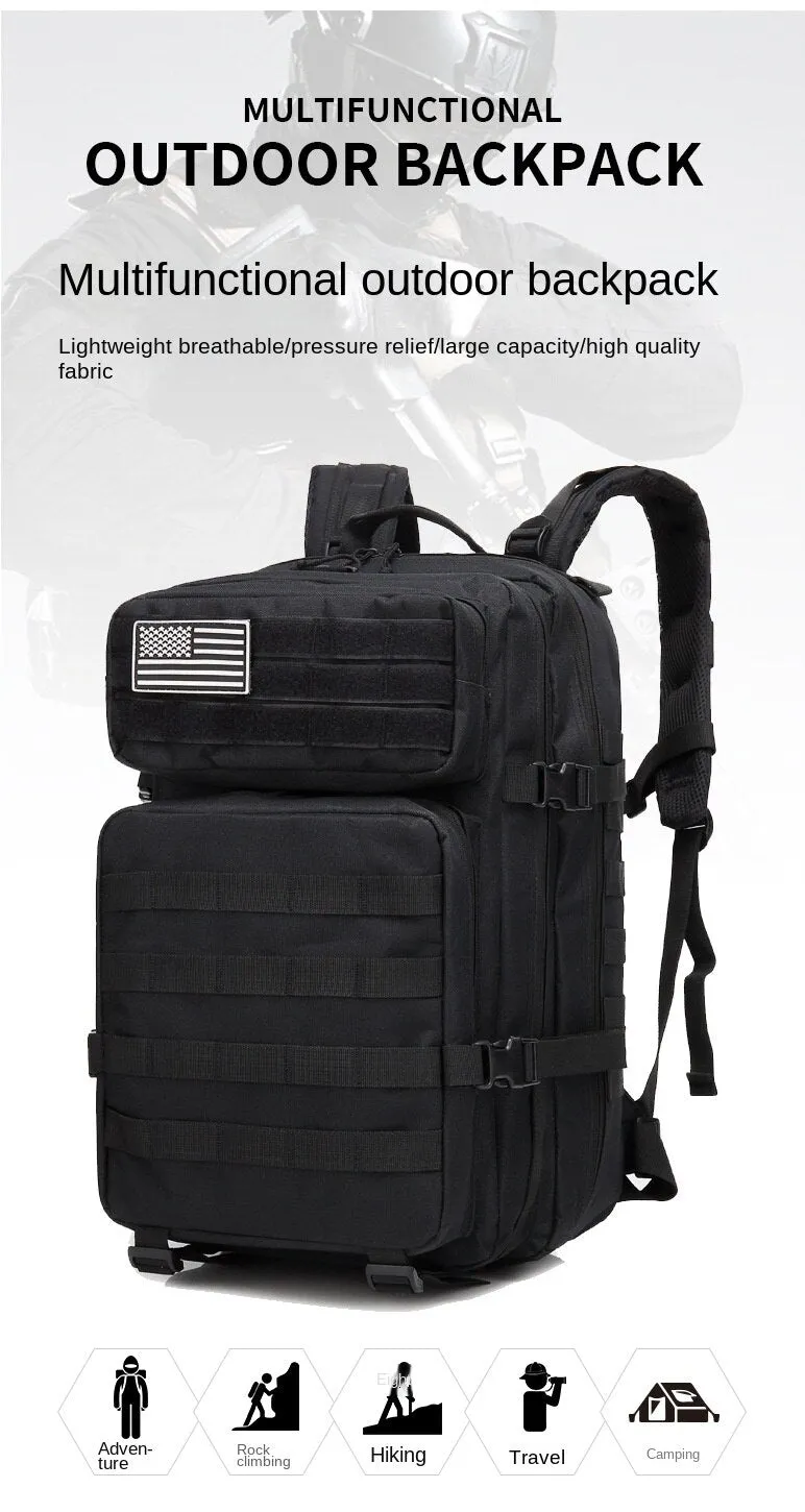 Backpack Men Large Capacity Multi-Functional Mountaineering  Men Outdoor Tactics shoulder bag