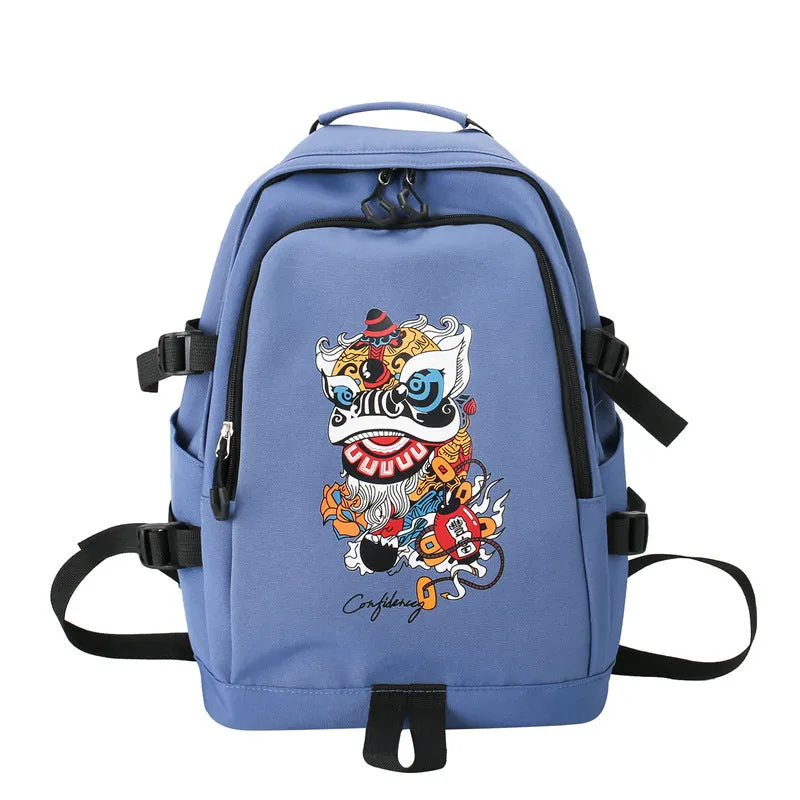 Backpack Trendy Unique National Style  Travel Leisure Large Capacity Wear-Resistant