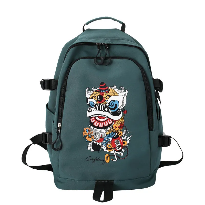 Backpack Trendy Unique National Style  Travel Leisure Large Capacity Wear-Resistant