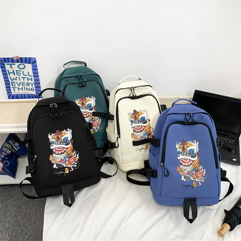 Backpack Trendy Unique National Style  Travel Leisure Large Capacity Wear-Resistant