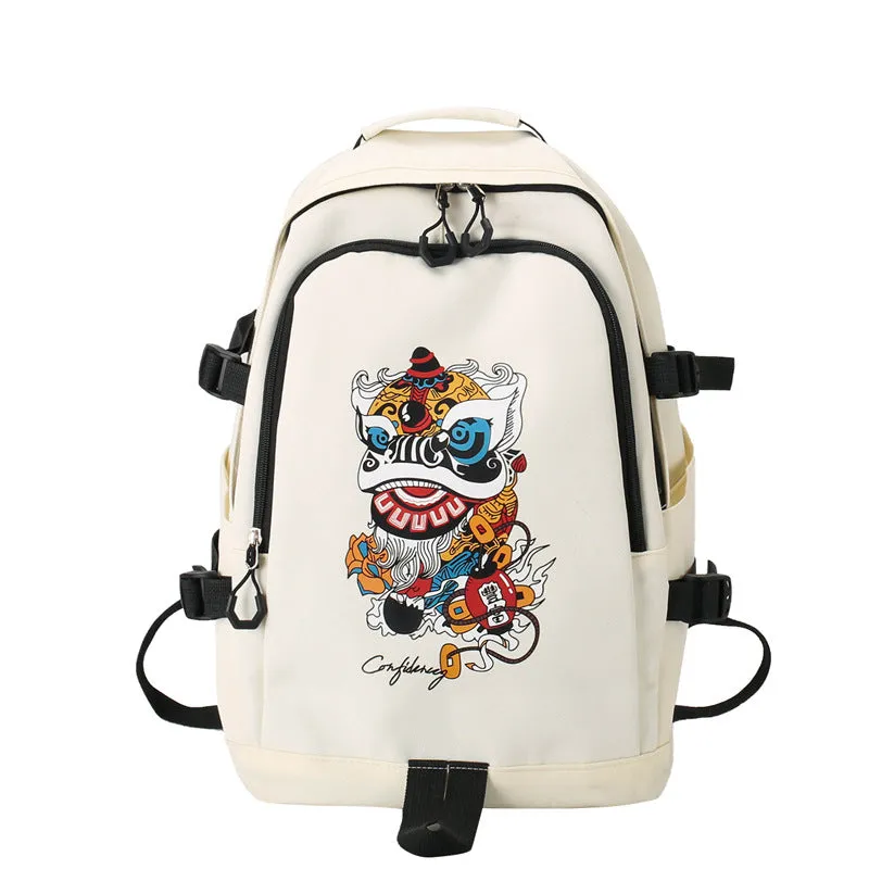 Backpack Trendy Unique National Style  Travel Leisure Large Capacity Wear-Resistant