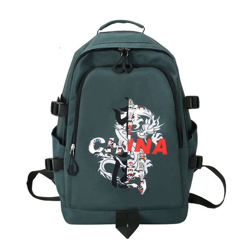 Backpack Trendy Unique National Style  Travel Leisure Large Capacity Wear-Resistant