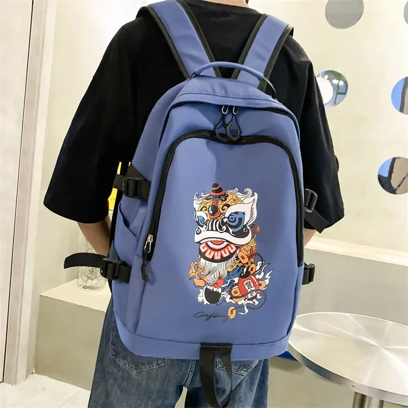 Backpack Trendy Unique National Style  Travel Leisure Large Capacity Wear-Resistant