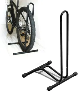 Bike Floor Stand Freestanding Upright Bicycle Parking Storage Rack Space Saver Suitable for Mountain Bike, Road Bike,for Bicycle with Wheel Diameter Max 27.5 Inches