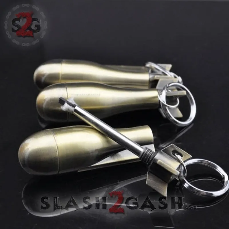Bomb Fire Starter - Emergency Permanent Match Survival Key Chain