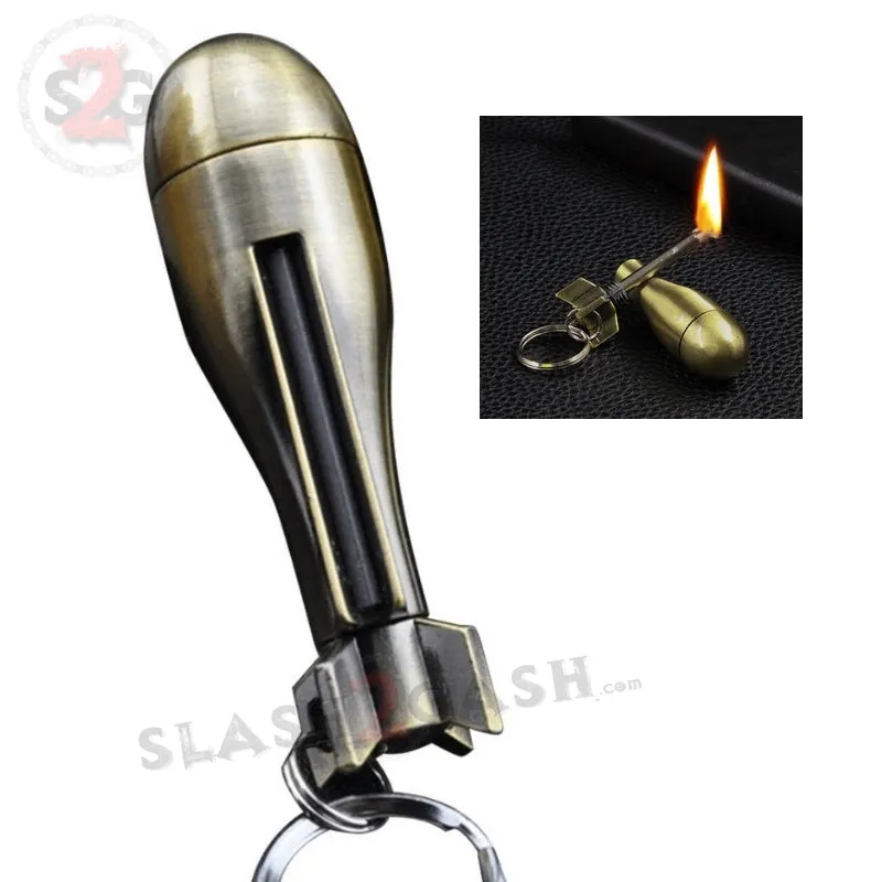 Bomb Fire Starter - Emergency Permanent Match Survival Key Chain
