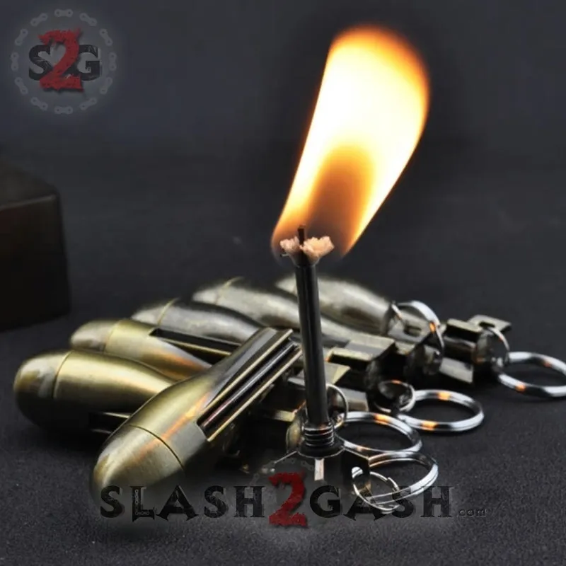 Bomb Fire Starter - Emergency Permanent Match Survival Key Chain