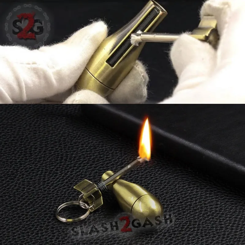 Bomb Fire Starter - Emergency Permanent Match Survival Key Chain