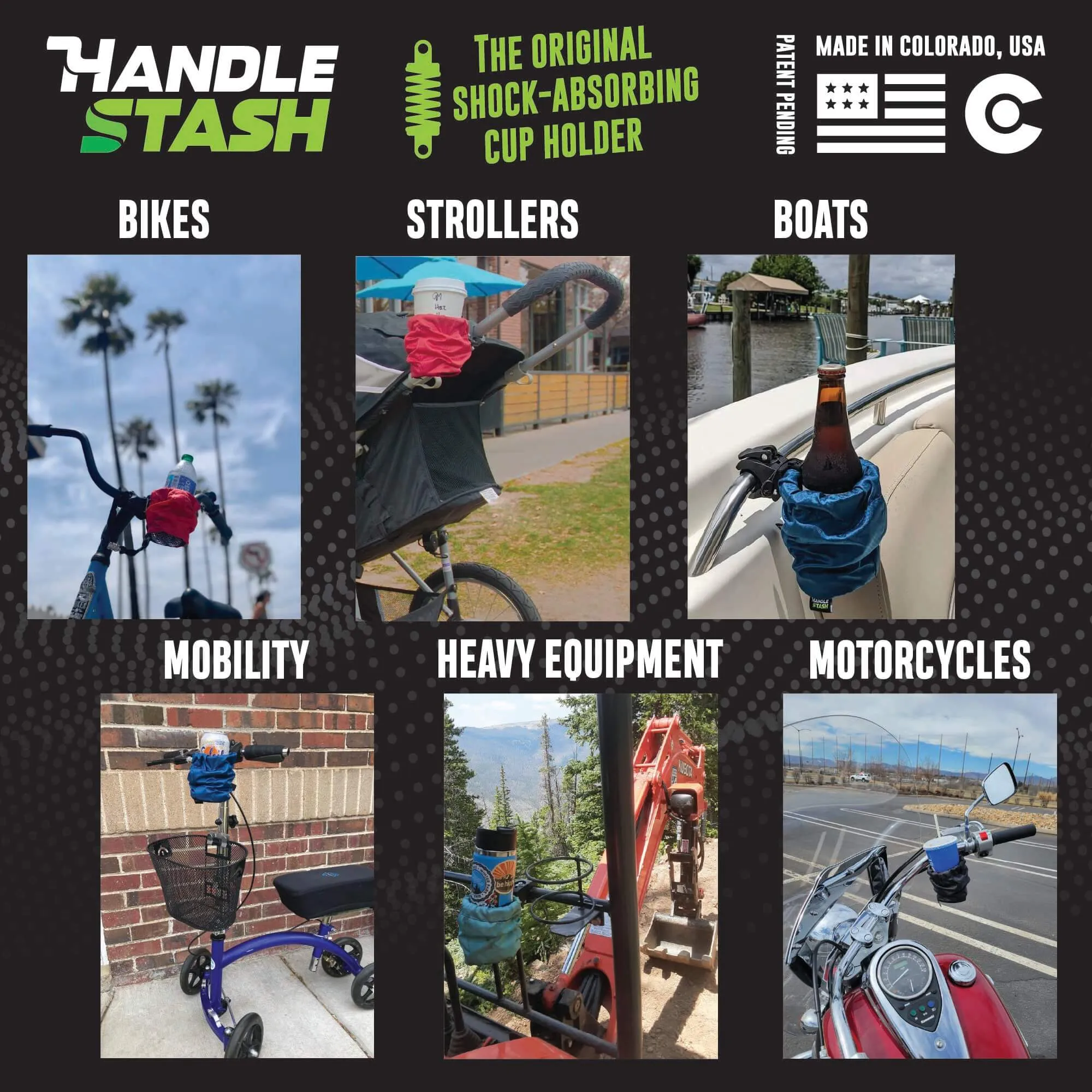 Coloradical | Shock-Absorbing Bike Cup Holder