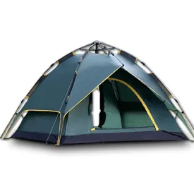 Double Layer Pop Up Camping Camp Tent Up to 4 Person Outdoor Waterproof Shelter