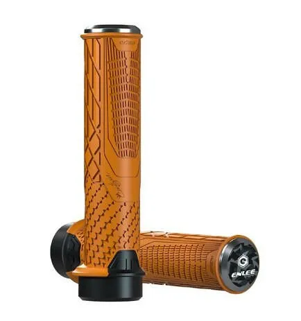 ENLEE Cycling Bike Rubber Handle Cover Anti-Slip Shock Absorber Grip Mountain Bike Handle Universal Unilateral Locking