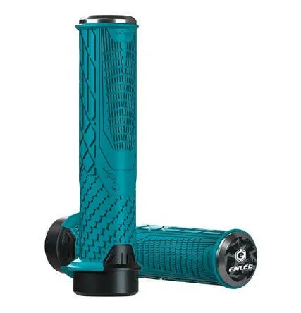 ENLEE Cycling Bike Rubber Handle Cover Anti-Slip Shock Absorber Grip Mountain Bike Handle Universal Unilateral Locking