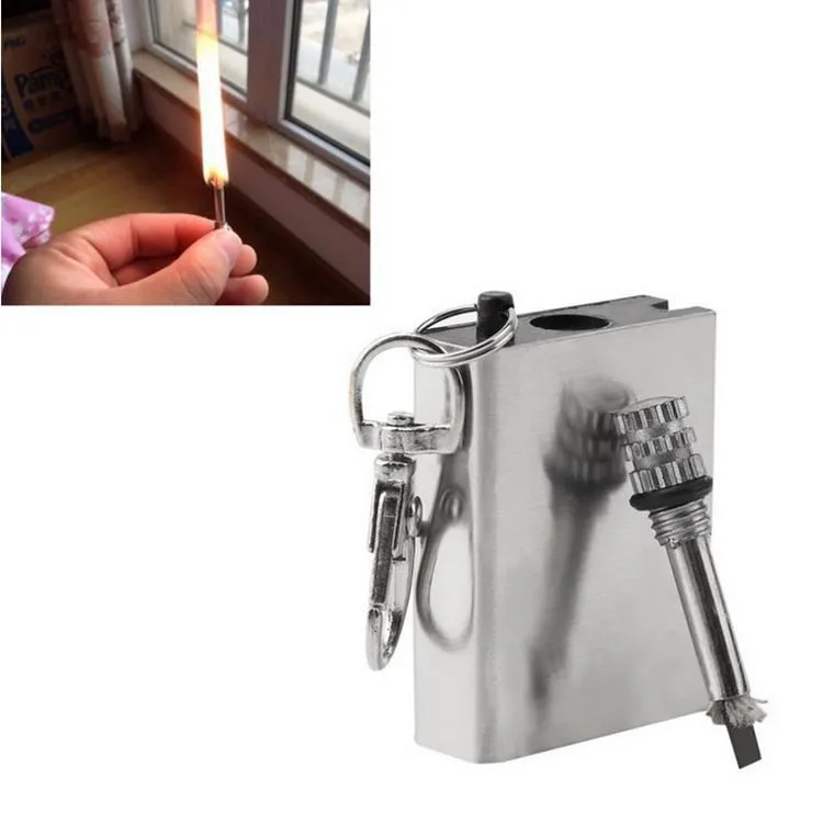 Fire Starter Flint Match Lighter Metal