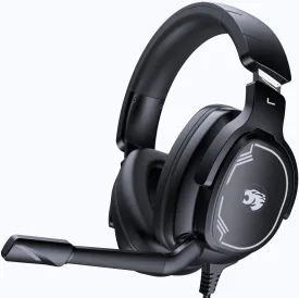 Gaming Headset for PC/PS4/PS5/Xbox One/Switch, Stereo Surround Sound Gaming Headphones with Noise Canceling Flexible Mic, Computer Headset with 3.5mm Jack(Black)