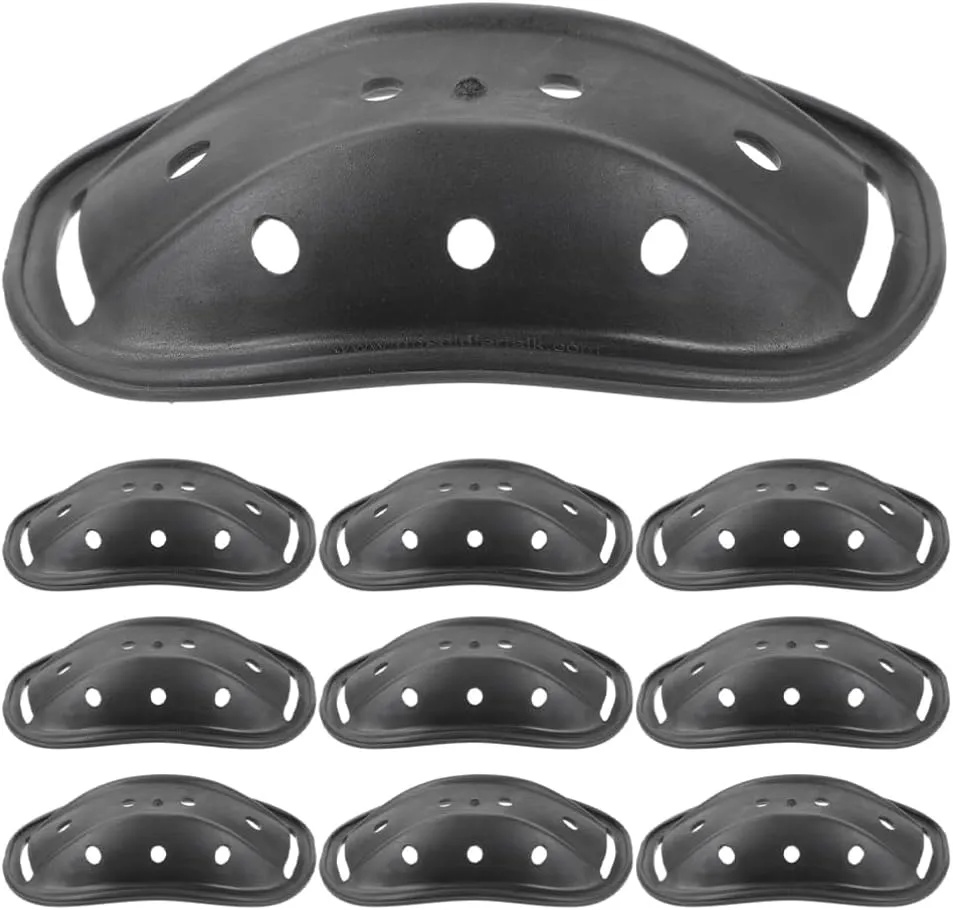Gatuida Helmets Chin Guards 15pcs Plastic Safety Hard Hat Chin Protector Sports Helmet Chain Pads for Sports Construction Hat
