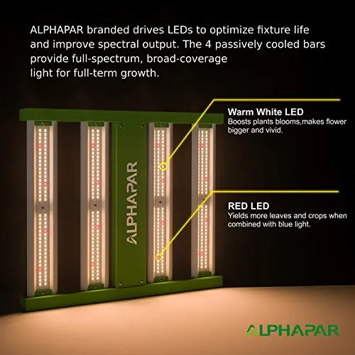 GreenHouser Grow Tent Kit Complete 32"x32"x63" Hydroponics Grow Tent and APE600 LED Grow Light Full Spectrum with 4" Inline Fan and Air Carbon Filter Ventilation Kit for Indoor Grow Tent Setup Kit