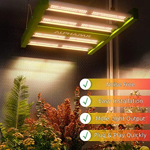 GreenHouser Grow Tent Kit Complete 32"x32"x63" Hydroponics Grow Tent and APE600 LED Grow Light Full Spectrum with 4" Inline Fan and Air Carbon Filter Ventilation Kit for Indoor Grow Tent Setup Kit