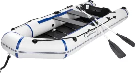 Inflatable Assault Boat - Heavy-Duty 1100D PVC for Fishing & Recreation