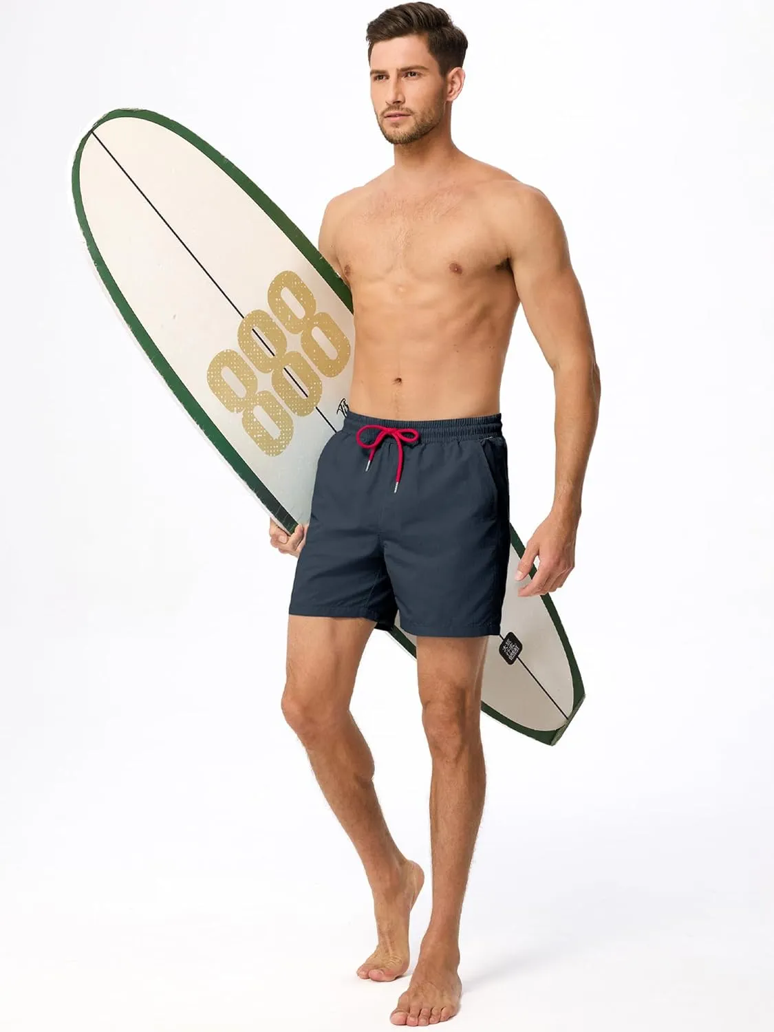JMIERR Mens Swim Trunks with Mesh Lining Beach Swimming Shorts for Men Lightweight Swimwear Summer Sports Short
