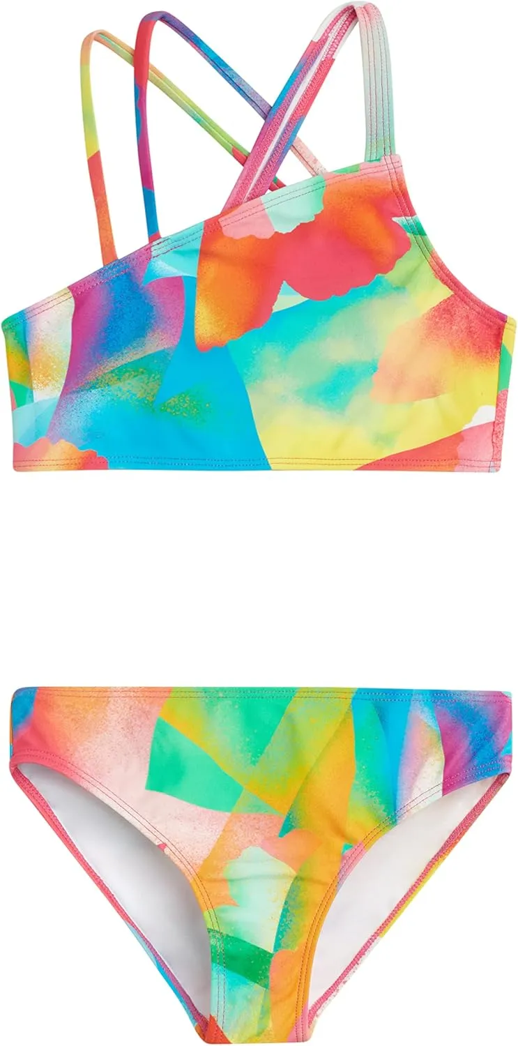 Kanu Surf Girls' Julia UPF 50 Beach Sport Angle Bikini