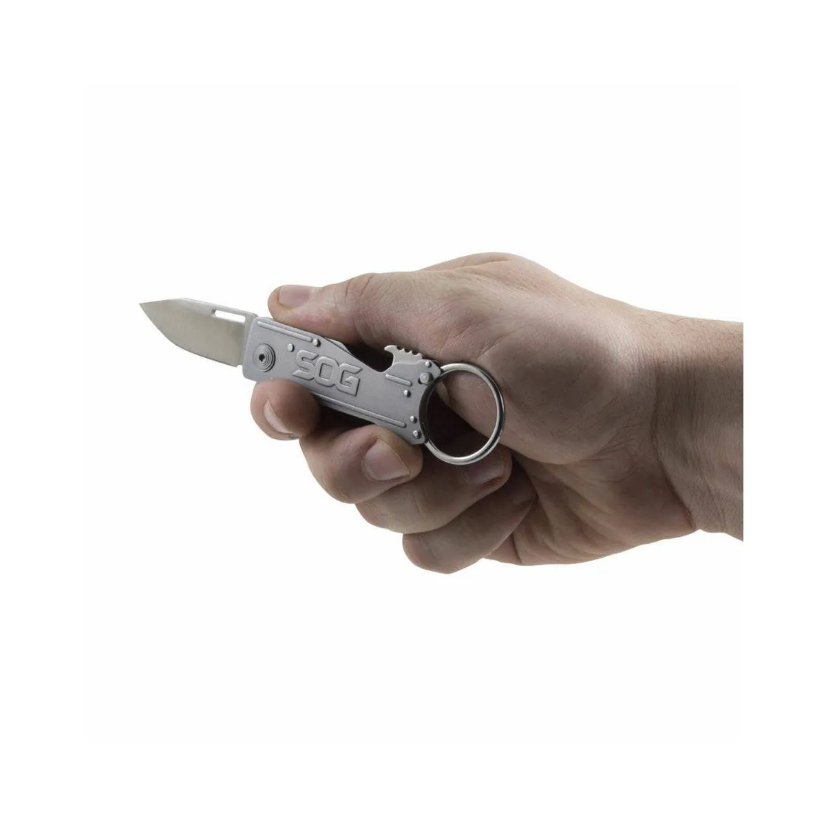 KeyTron Folding Knife - KT1001-CP - Grey