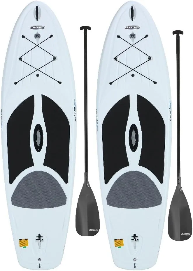 Lifetime 90749 Horizon 100 Hardshell Stand-Up Paddleboard, Paddle Included, White Granite, 2 Pack