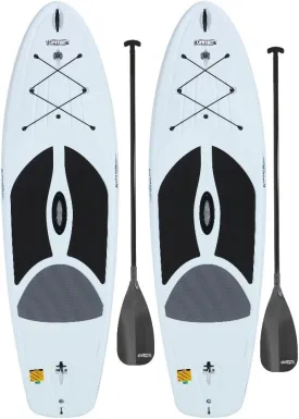 Lifetime 90749 Horizon 100 Hardshell Stand-Up Paddleboard, Paddle Included, White Granite, 2 Pack