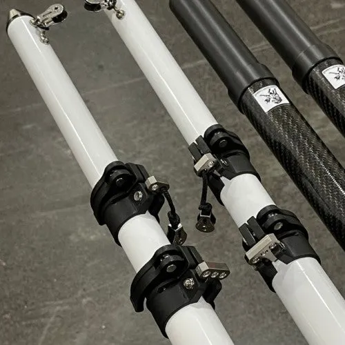 Marsh Tacky Outriggers “ET Series” External Retractable Titanium Carbon Fiber Outriggers (18, 20 or 22ft sets)