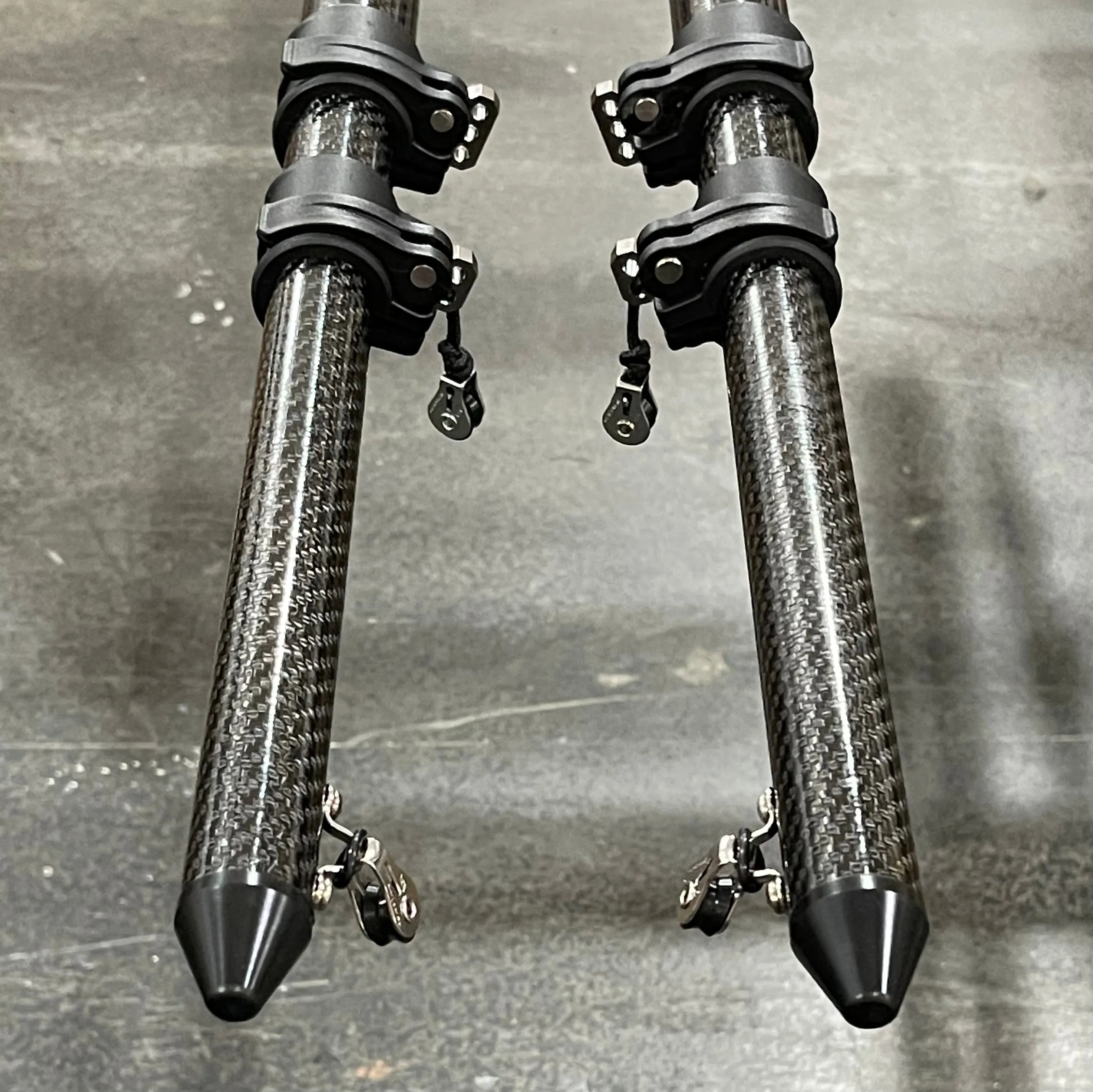 Marsh Tacky Outriggers “ET Series” External Retractable Titanium Carbon Fiber Outriggers (18, 20 or 22ft sets)