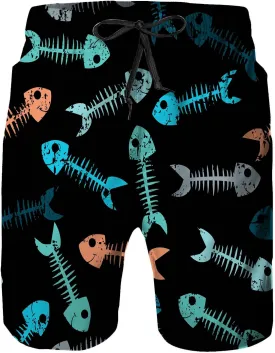 Mens Swim Trunks,Quick Dry Bathing Suits Summer Board Beach Shorts with Mesh Lining