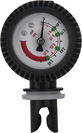 Nylon Inflatable Boat Air Pressure Gauge for Kayak Raft Black Board Barometer