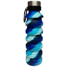 Ocean Waves Collapsible Water Bottle
