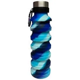 Ocean Waves Collapsible Water Bottle