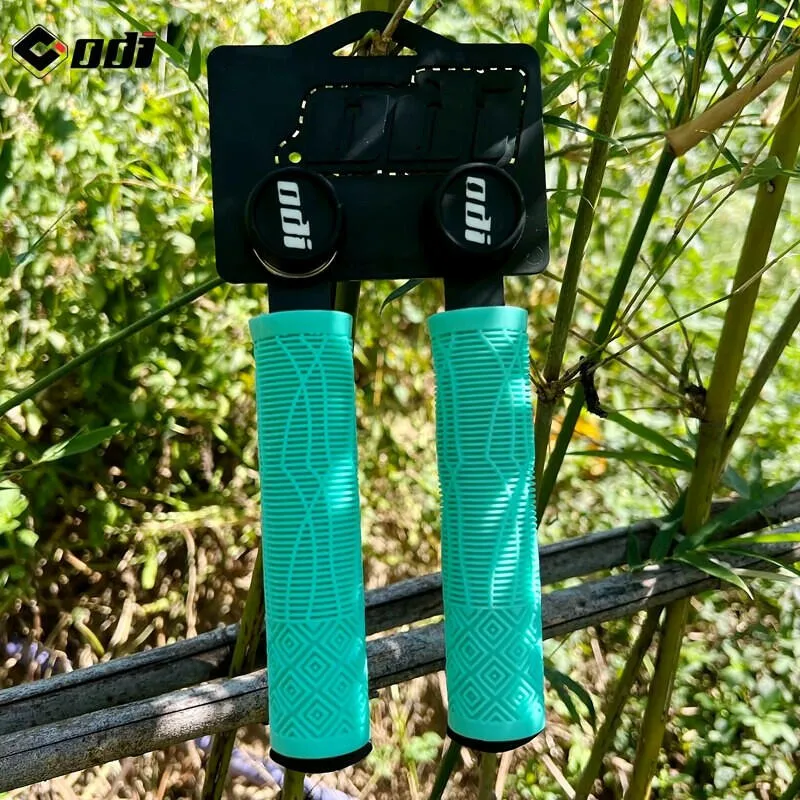 ODI Silicone Handle Grips Mountain Bike Off-Road Downhill Anti-Slip Shock-Absorbing XC/AM Cycling Bike Grips Bicycle Accessories