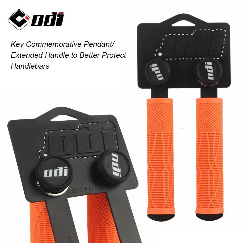 ODI Silicone Handle Grips Mountain Bike Off-Road Downhill Anti-Slip Shock-Absorbing XC/AM Cycling Bike Grips Bicycle Accessories