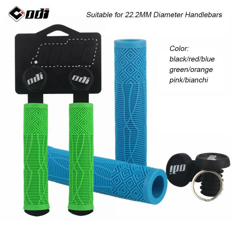 ODI Silicone Handle Grips Mountain Bike Off-Road Downhill Anti-Slip Shock-Absorbing XC/AM Cycling Bike Grips Bicycle Accessories