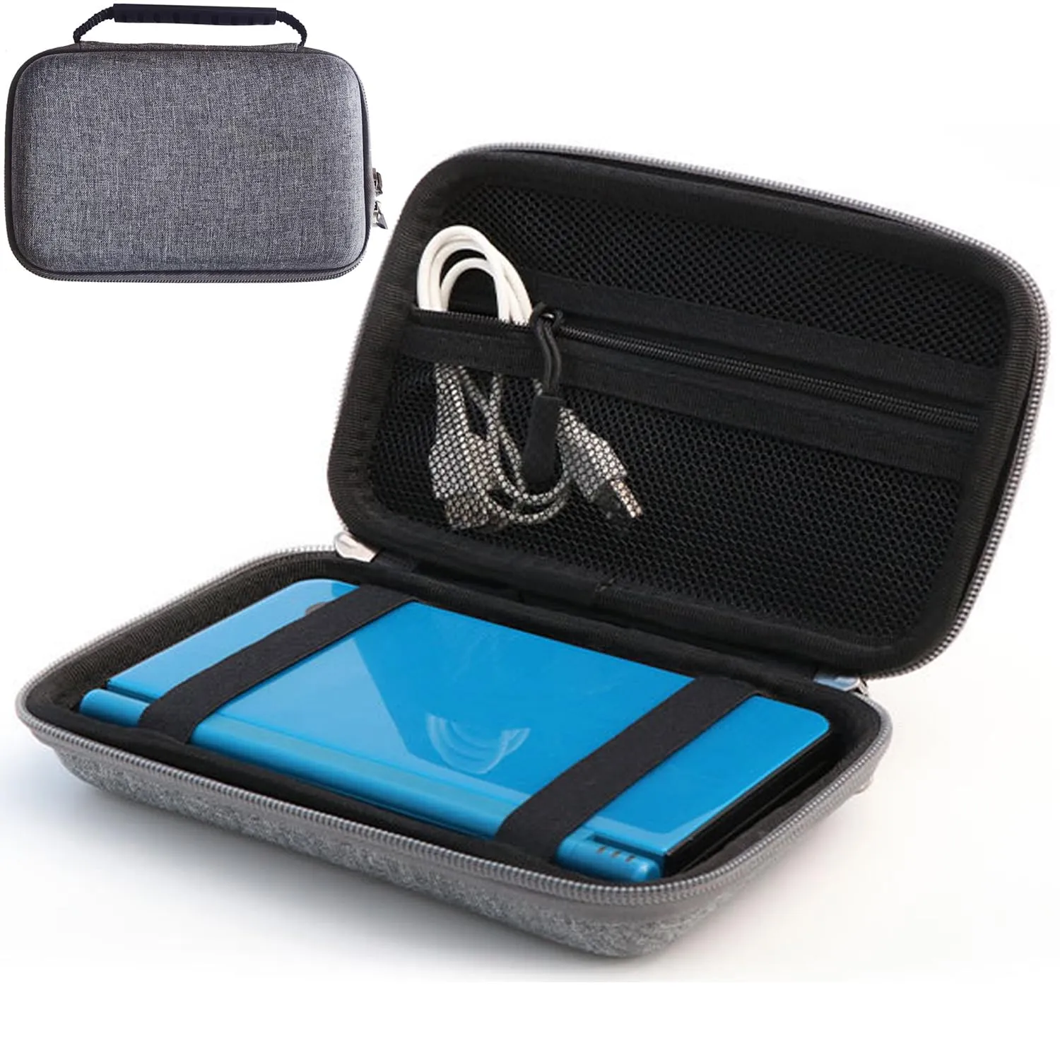 QFDSHOPCO Hard Carrying Case Storage Box Travel Protective Bag Pouch Compatible with Nintendo New 3DS, 3DS, 3DS XL, 3DS LL, NEW 3DS XL, New 2DS XL, NEW 3DS LL, DS Console (Case Only)