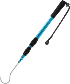 SANLIKE Telescopic Fish Gaff with Stainless Sea Fishing Spear Hook Tackle, Soft Handle Aluminium Alloy Pole for Saltwater Offshore Ice Tool